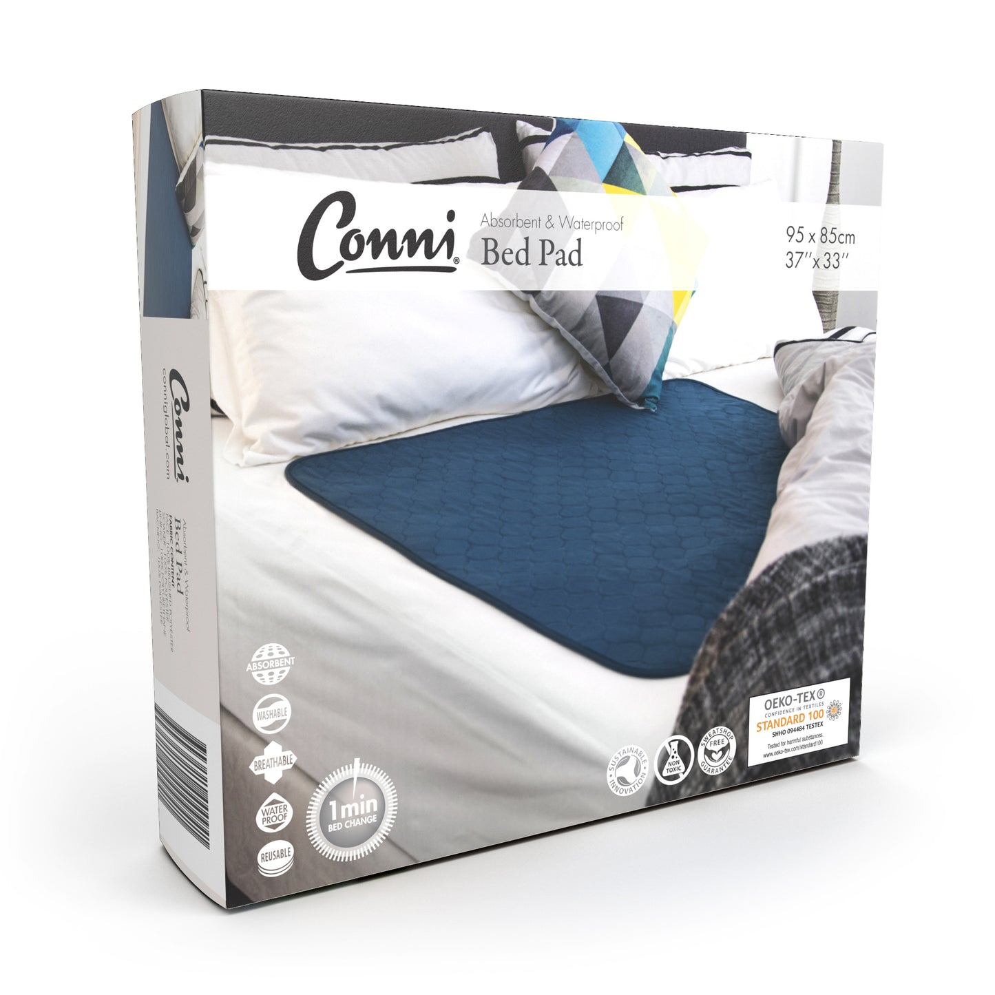 Bettunterlage 95 x 85 cm, 2PACK